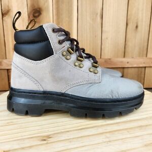 Dr. Martens Rakim Boots Womens 7 Mens 6 Gray Suede Utility Chukka‎